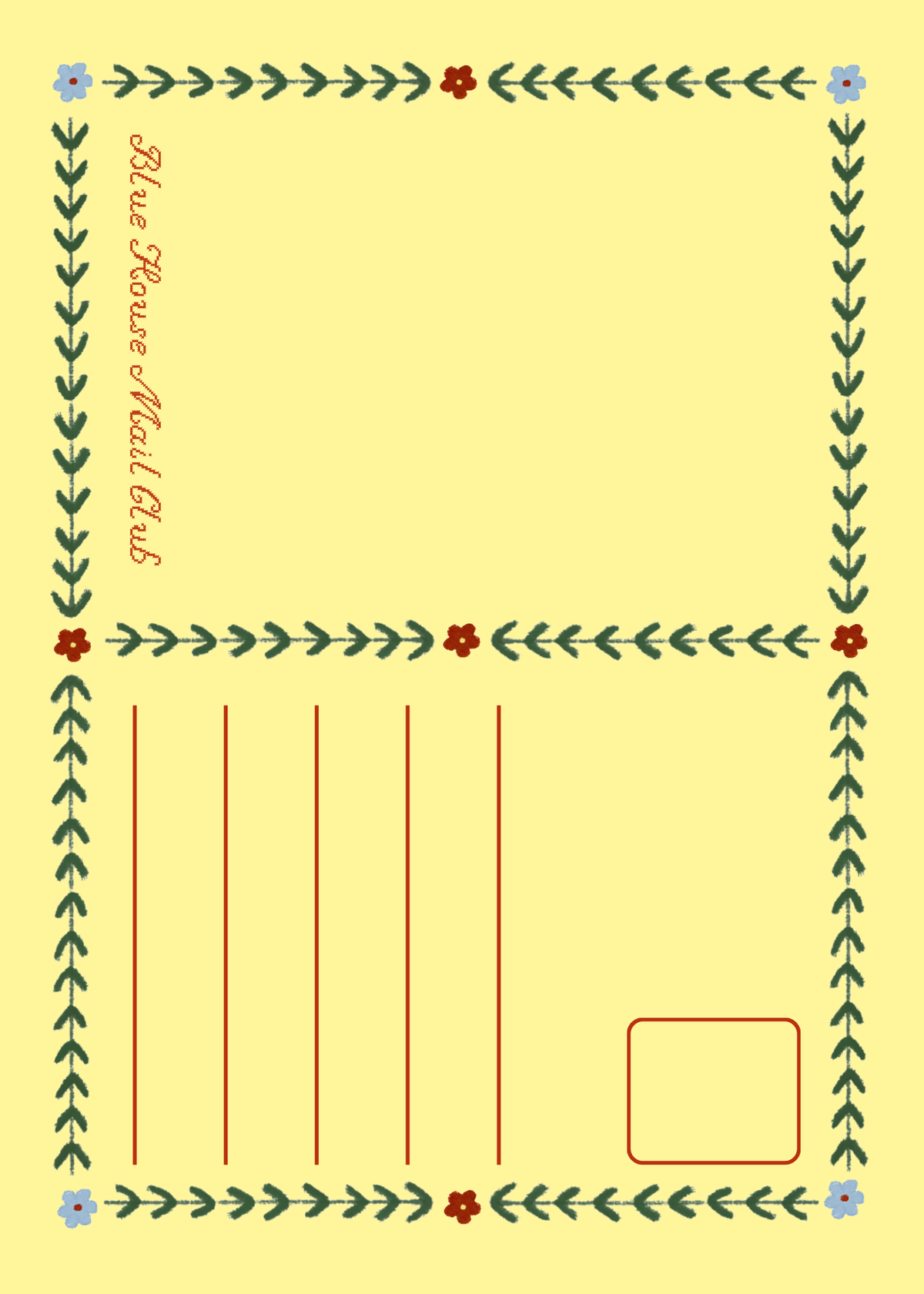 October 2026 Mail Club Postcard