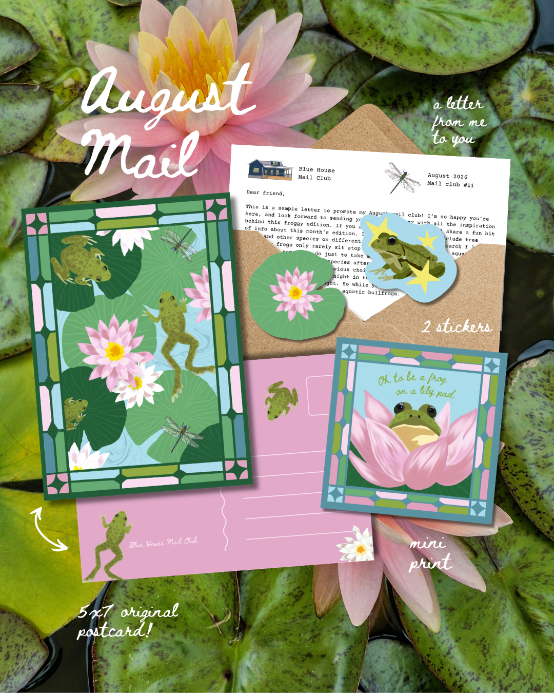 Monthly Snail Mail International (outside of US)