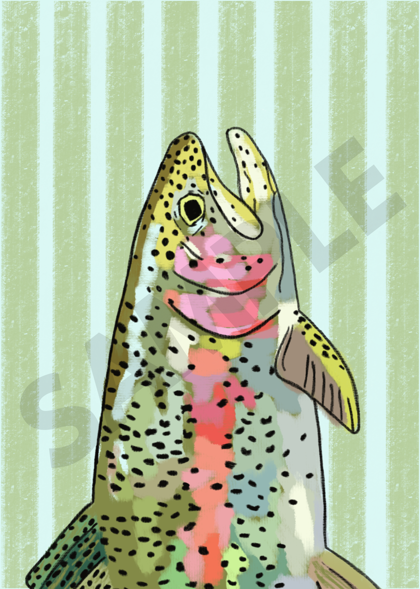 Rainbow Trout 5x7 print