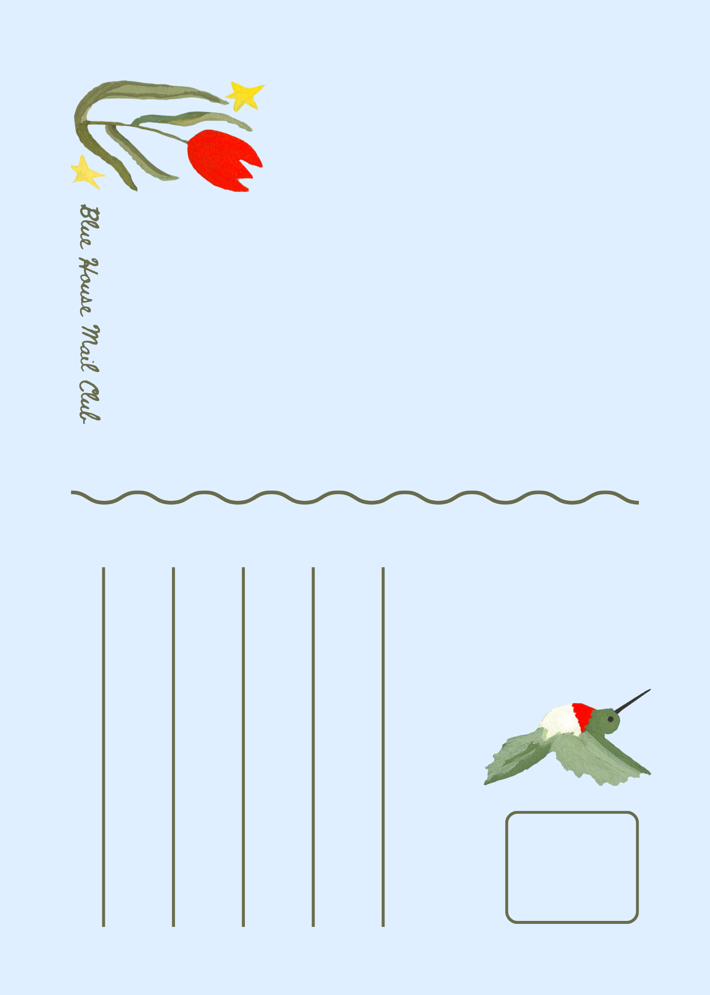 July 2026 Mail Club Postcard